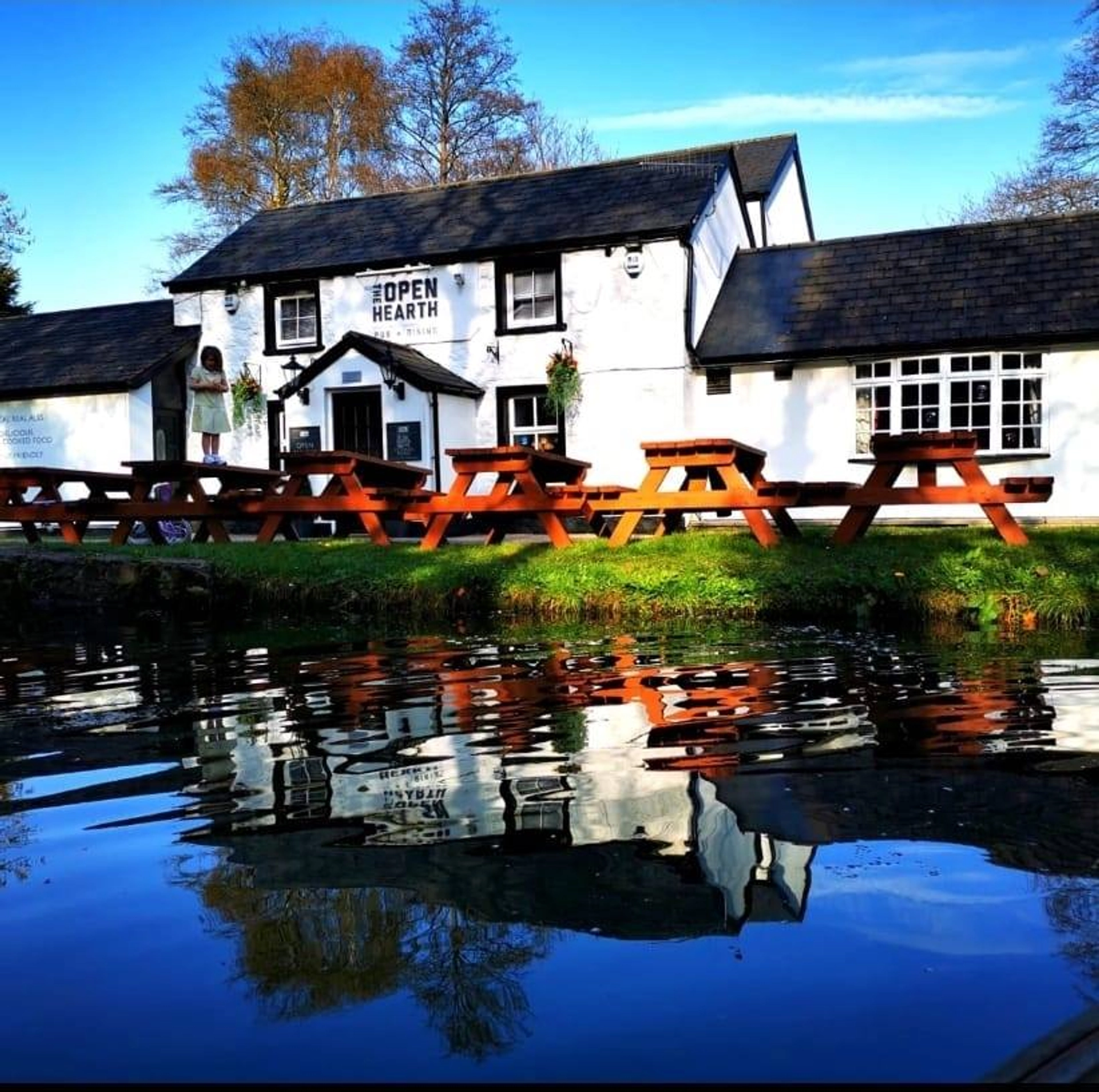Canal style waterside scene